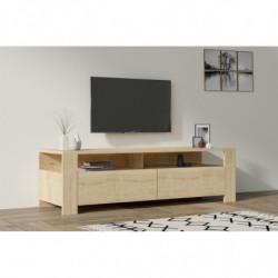 Mueble TV con estante Combe roble zafiro Practica Hogar