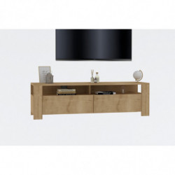 Mueble TV con estante Combe roble zafiro Practica Hogar