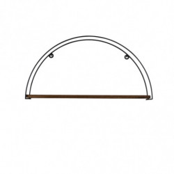 Estante de pared indicum nogal negro Practica Hogar