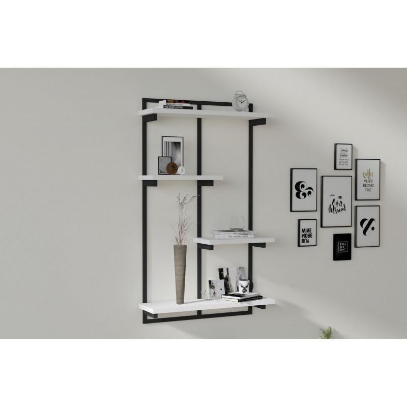 Estante de pared Dodo blanco Practica Hogar Estante de pared Dodo blanco Practica Hogar