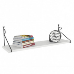 Estante de pared Seramoni blanco Practica Hogar