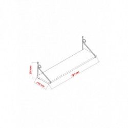Estante de pared Seramoni blanco Practica Hogar