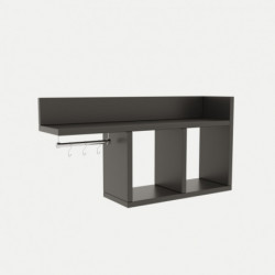 Estante de pared Pare antracita Practica Hogar