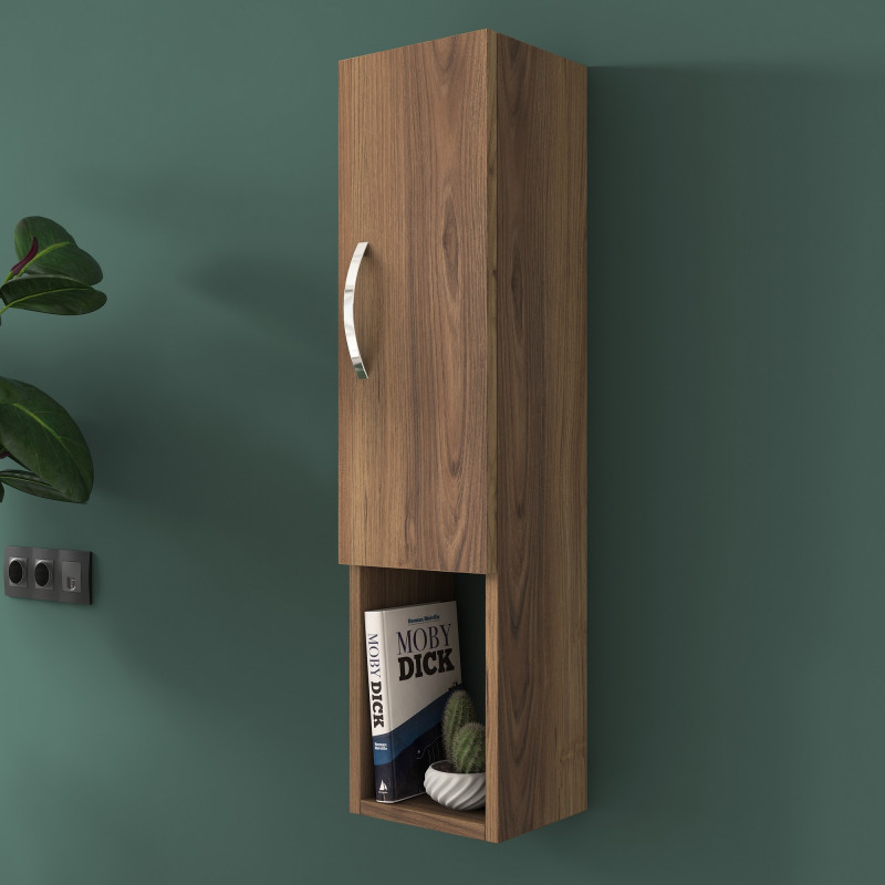 Mueble de pared E2 223 nogal Practica Hogar Mueble de pared E2 223 nogal Practica Hogar