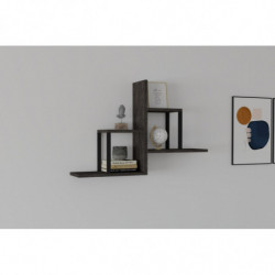 Estante de pared Diana antracita Practica Hogar