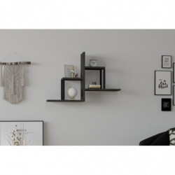 Estante de pared Diana antracita Practica Hogar