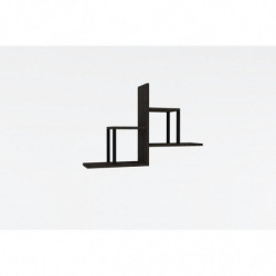 Estante de pared Diana antracita Practica Hogar