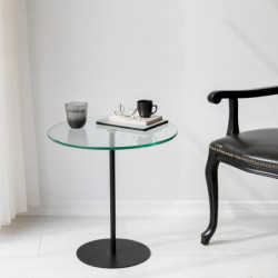 Mesa auxiliar Chill negro Practica Hogar
