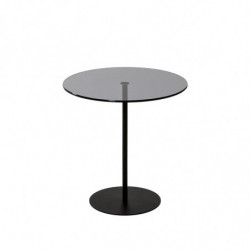 Mesa auxiliar Chill gris oscuro negro Practica Hogar