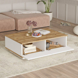 Conjunto de muebles de salón FR17-AW pino atlántico blanco Practica Hogar