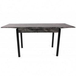 Mesa de comedor extensible Polo-1304 negro Practica Hogar