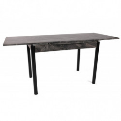 Mesa de comedor extensible Polo-1304 negro Practica Hogar
