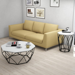 Mesa auxiliar Sofya blanco negro Practica Hogar