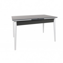 Mesa de comedor extensible Sigma-992 antracita blanco Practica Hogar