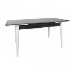 Mesa de comedor extensible Sigma-992 antracita blanco Practica Hogar