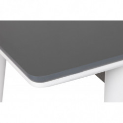 Mesa de comedor extensible Sigma-992 antracita blanco Practica Hogar
