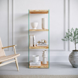Librería Niagara R303 roble Practica Hogar