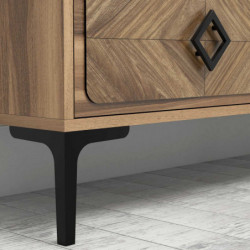 Mueble TV con estante Samba nogal Practica Hogar