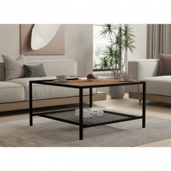 Mesa de centro Gomis pino atlántico negro Practica Hogar