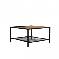 Mesa de centro Gomis pino atlántico negro Practica Hogar