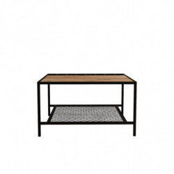 Mesa de centro Gomis pino atlántico negro Practica Hogar