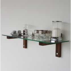 Estante de pared R100 nogal Practica Hogar