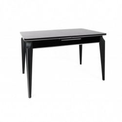 Mesa de comedor extensible Star 983 plateado negro Practica Hogar