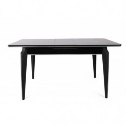 Mesa de comedor extensible Star 983 plateado negro Practica Hogar