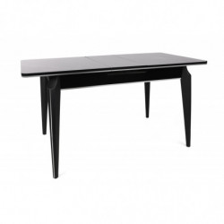 Mesa de comedor extensible Star 983 plateado negro Practica Hogar