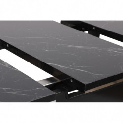 Mesa de comedor extensible Star 983 plateado negro Practica Hogar