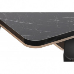 Mesa de comedor extensible Star 983 plateado negro Practica Hogar