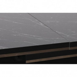 Mesa de comedor extensible Star 983 plateado negro Practica Hogar