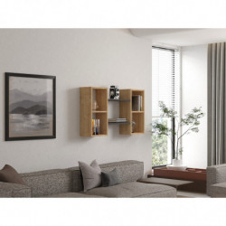 Estante de pared Bambi antracita zafiro Practica Hogar