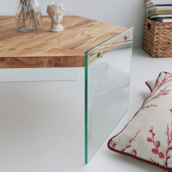 Mesa de centro Hexagon S304 roble Practica Hogar