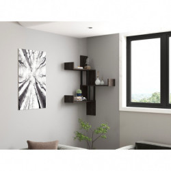 Estante de pared Bombe antracita Practica Hogar
