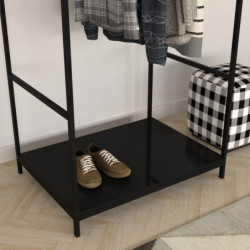 Armario Safran-L655 negro Practica Hogar