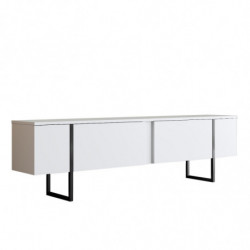 Conjunto de muebles de salón Luxe blanco negro Practica Hogar