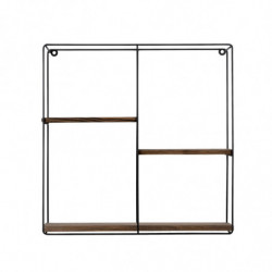 Estante de pared Lilac nogal negro Practica Hogar