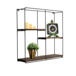 Estante de pared Lilac nogal negro Practica Hogar