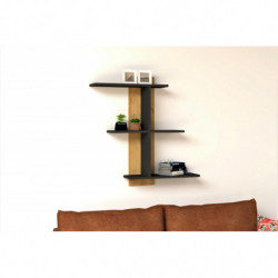 Estante de pared Bahro antracita zafiro Practica Hogar