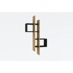 Estante de pared Emse zafiro roble antracita Practica Hogar