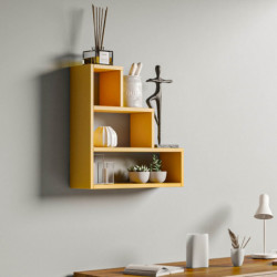 Estante de pared Piramit amarillo Practica Hogar