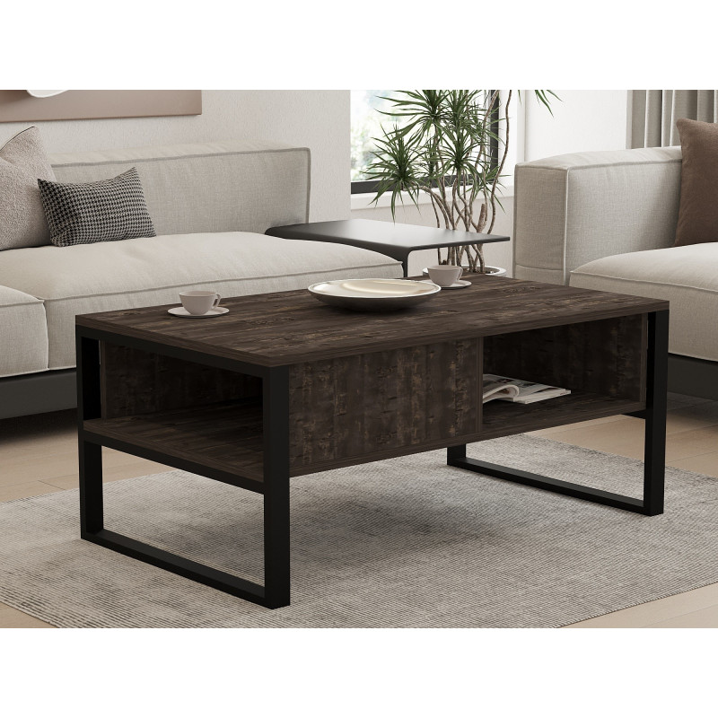 Mesa de centro Devon Orta antracita Practica Hogar Mesa de centro Devon Orta antracita Practica Hogar