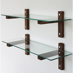 Estante de pared R200 nogal Practica Hogar