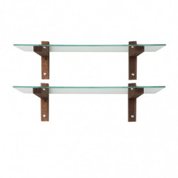 Estante de pared R200 nogal Practica Hogar