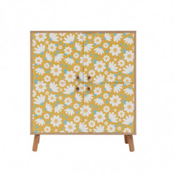 Mueble auxiliar Multilüx Posy sonomano amarillo blanco Practica Hogar