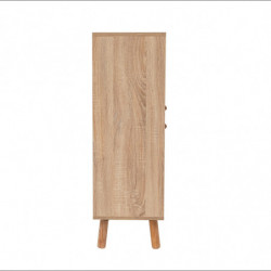 Mueble auxiliar Multilüx Posy sonomano amarillo blanco Practica Hogar