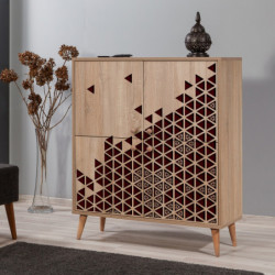 Mueble auxiliar Multilux-122 sonoma roble Practica Hogar