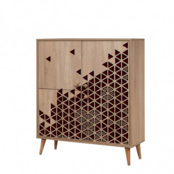 Mueble auxiliar Multilux-122 sonoma roble Practica Hogar