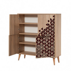 Mueble auxiliar Multilux-122 sonoma roble Practica Hogar